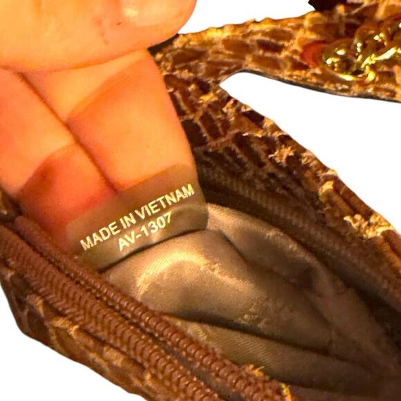 Michael Kors Python Embossed Patent Leather Shoulder Bag - Picture 16 of 16